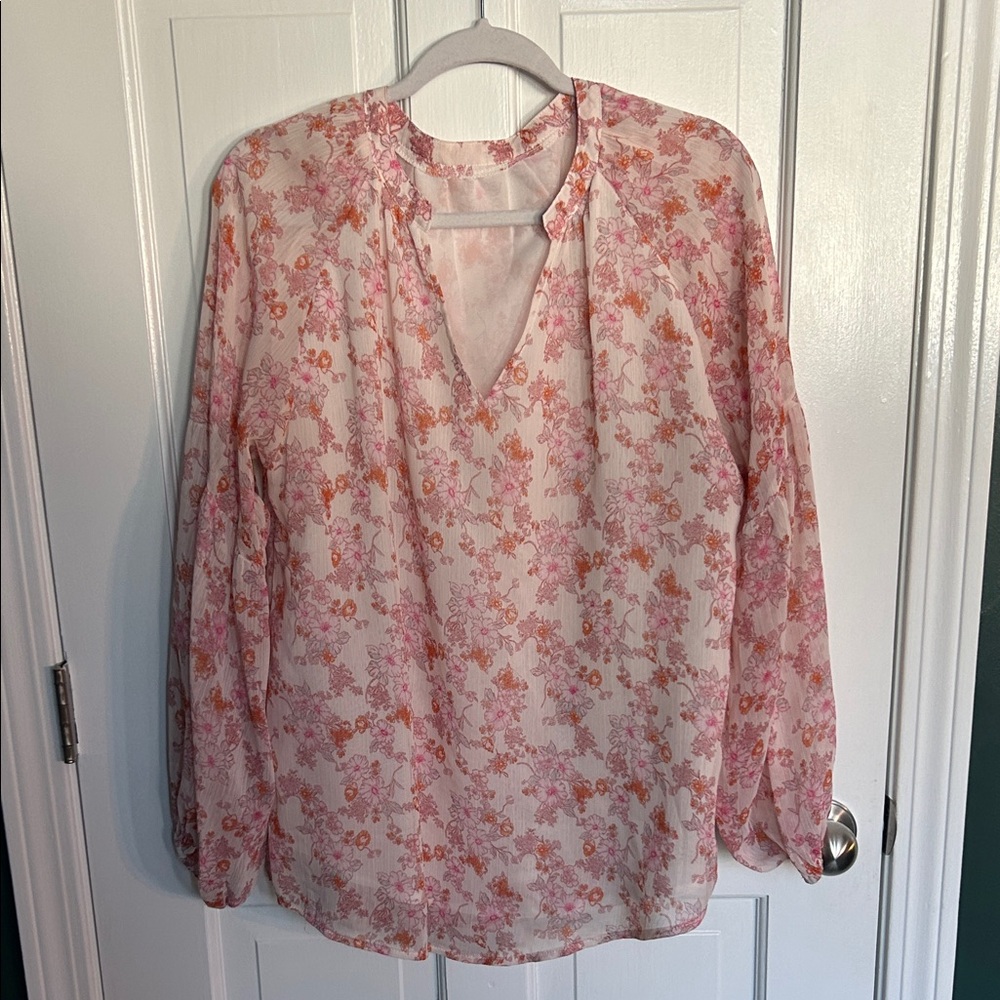 Floral Pink Blouse